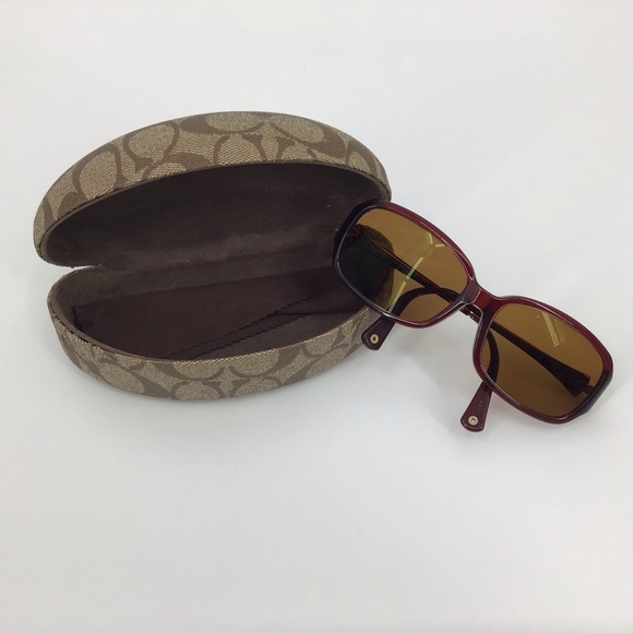 Coach Eyeglass Frames, Style S2005, Burgundy - Picture 1 of 16